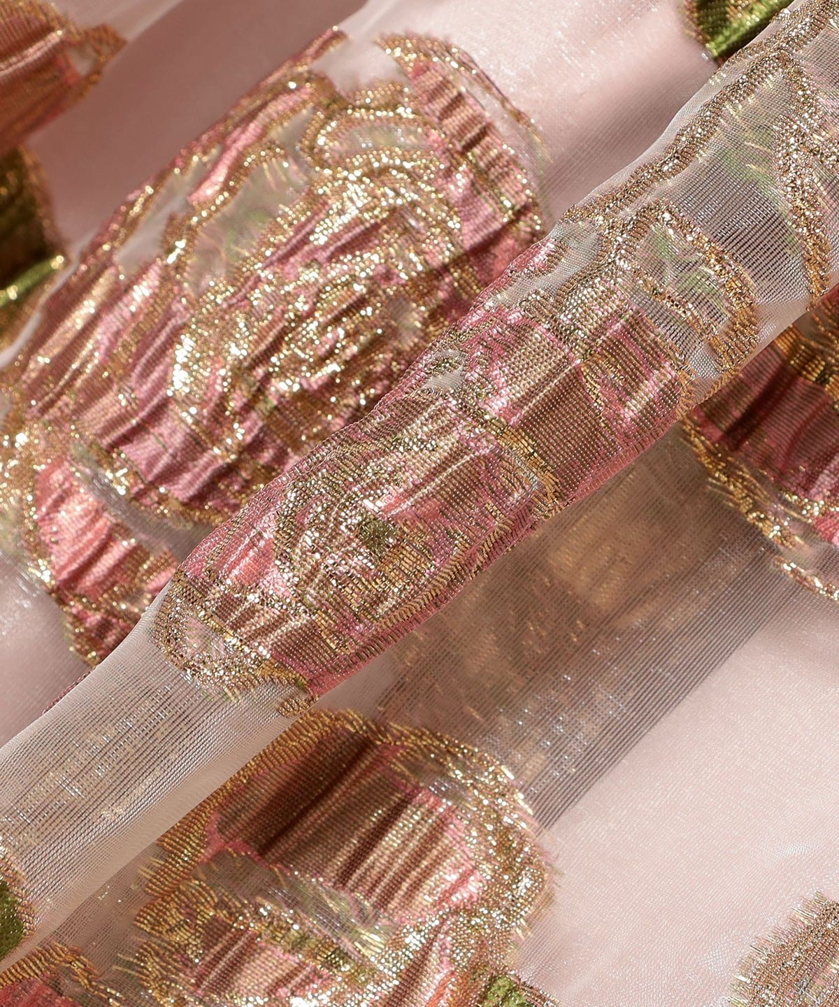 CAROLINA GLASER（カロリナ グレイサー）フラワージャカード ラメ