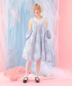 ジャカード バルーンキャミソールワンピース