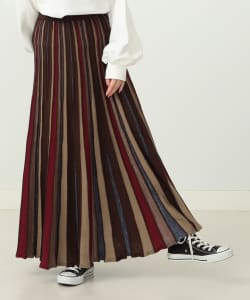 【1/20再値下げ】CAROLINA GLASER / マルチストライプ ニットスカート