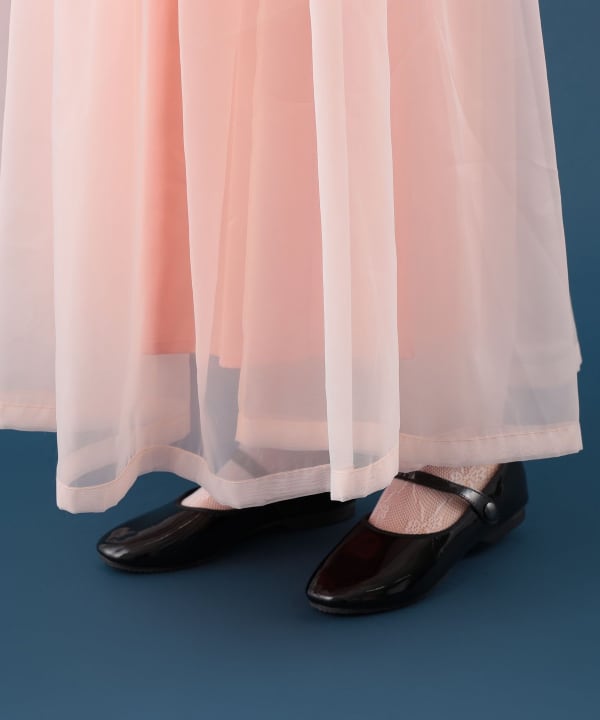 オーガンジー スカート Model : H163 B77 W60 H83　Size : S