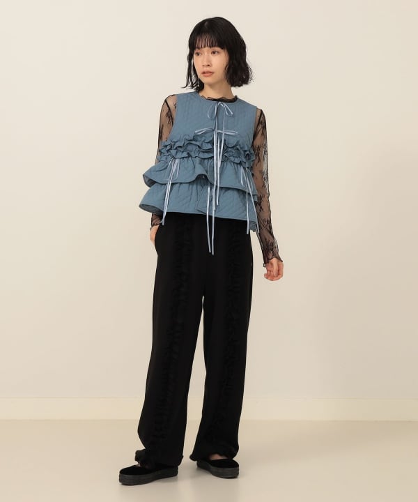 OLIVE des OLIVE 厚底 メリージェーン ローファー ブラック L OLIVE des OLIVE 厚底 メリージェーン ローファー ブラック L