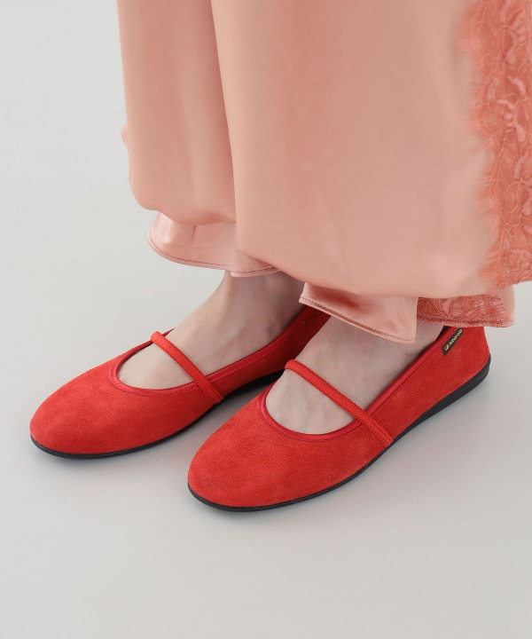 【別注】ALBEROLA / フラットシューズ25SS　スエード　35 CAROLINA GLASER（カロリナ グレイサー）【別注】ALBEROLA
