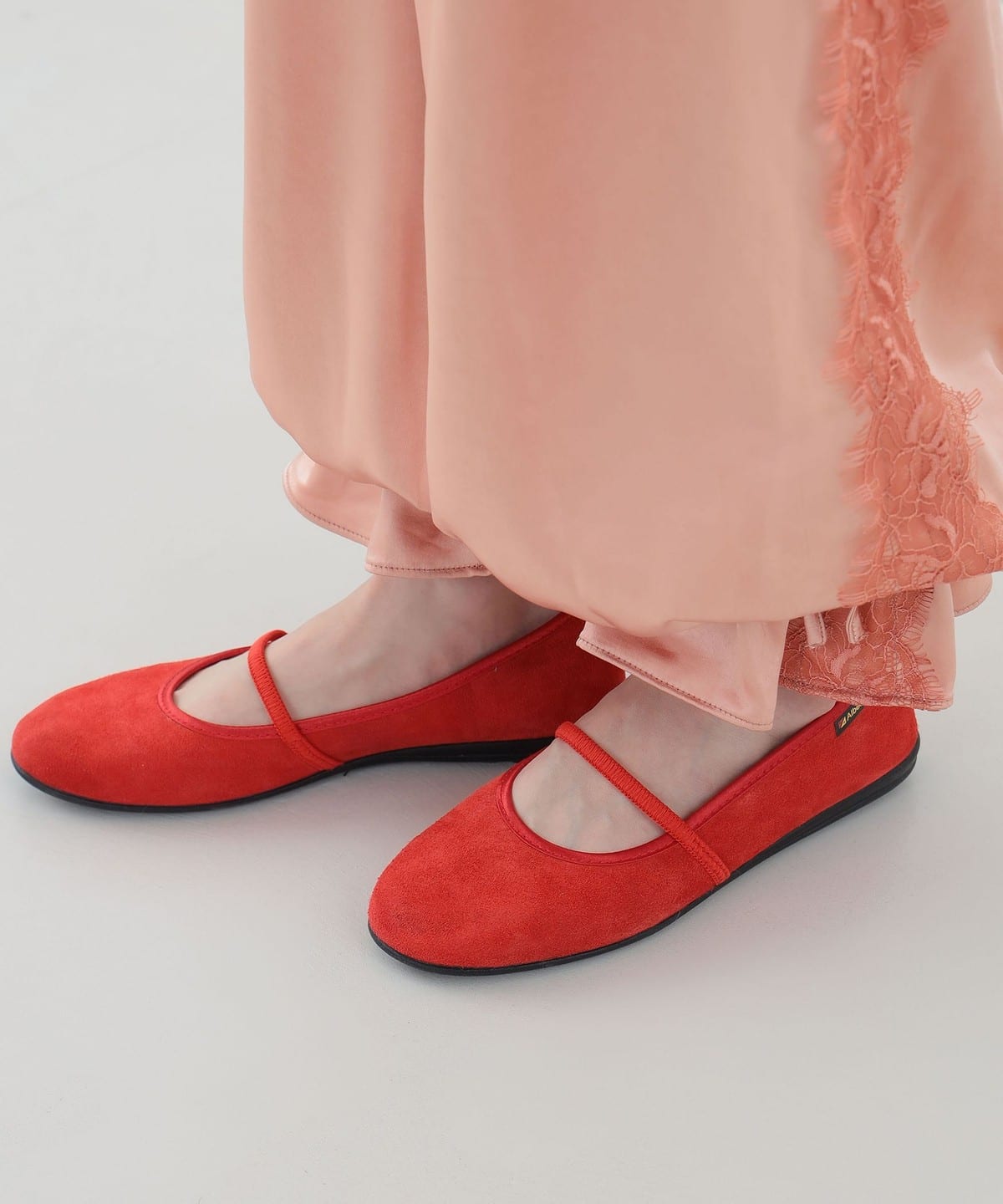 【別注】ALBEROLA アルベローラ / フラットシューズ25SS スエード シューズ WOMEN RED 39 【別注】ALBEROLA アルベローラ / フラットシューズ25SS スエード シューズ WOMEN RED 39