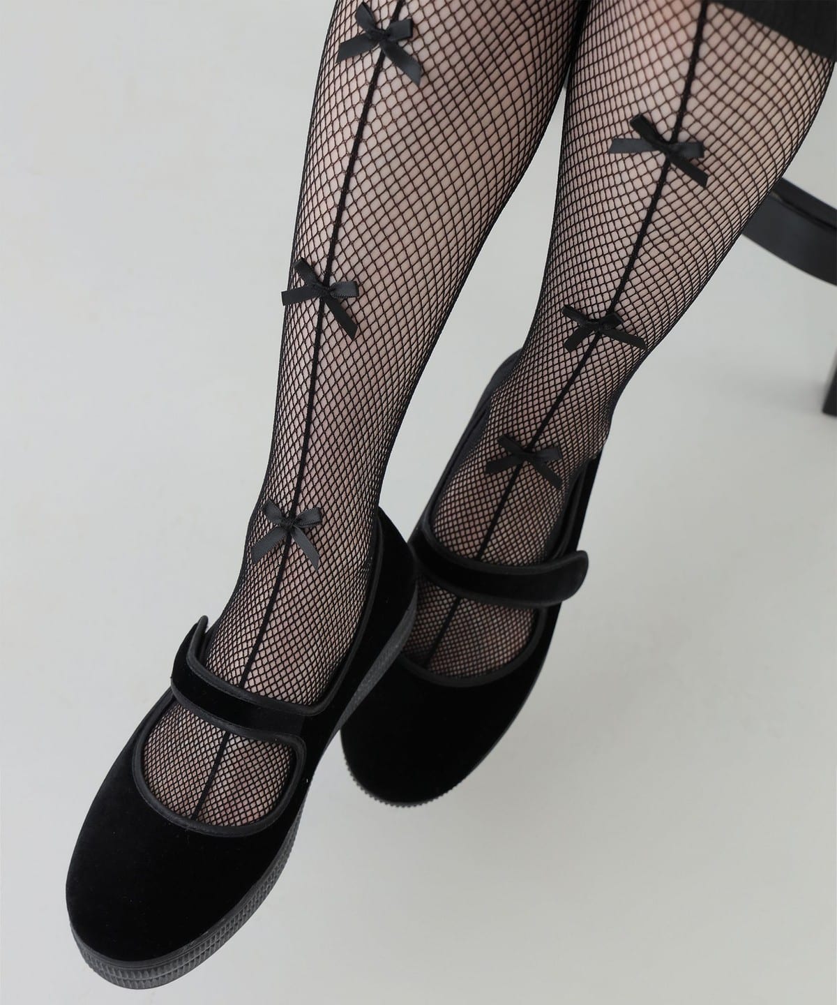 リボン タイツ レッグウェア WOMEN BLACK ONE SIZE リボン タイツ レッグウェア WOMEN BLACK ONE SIZE