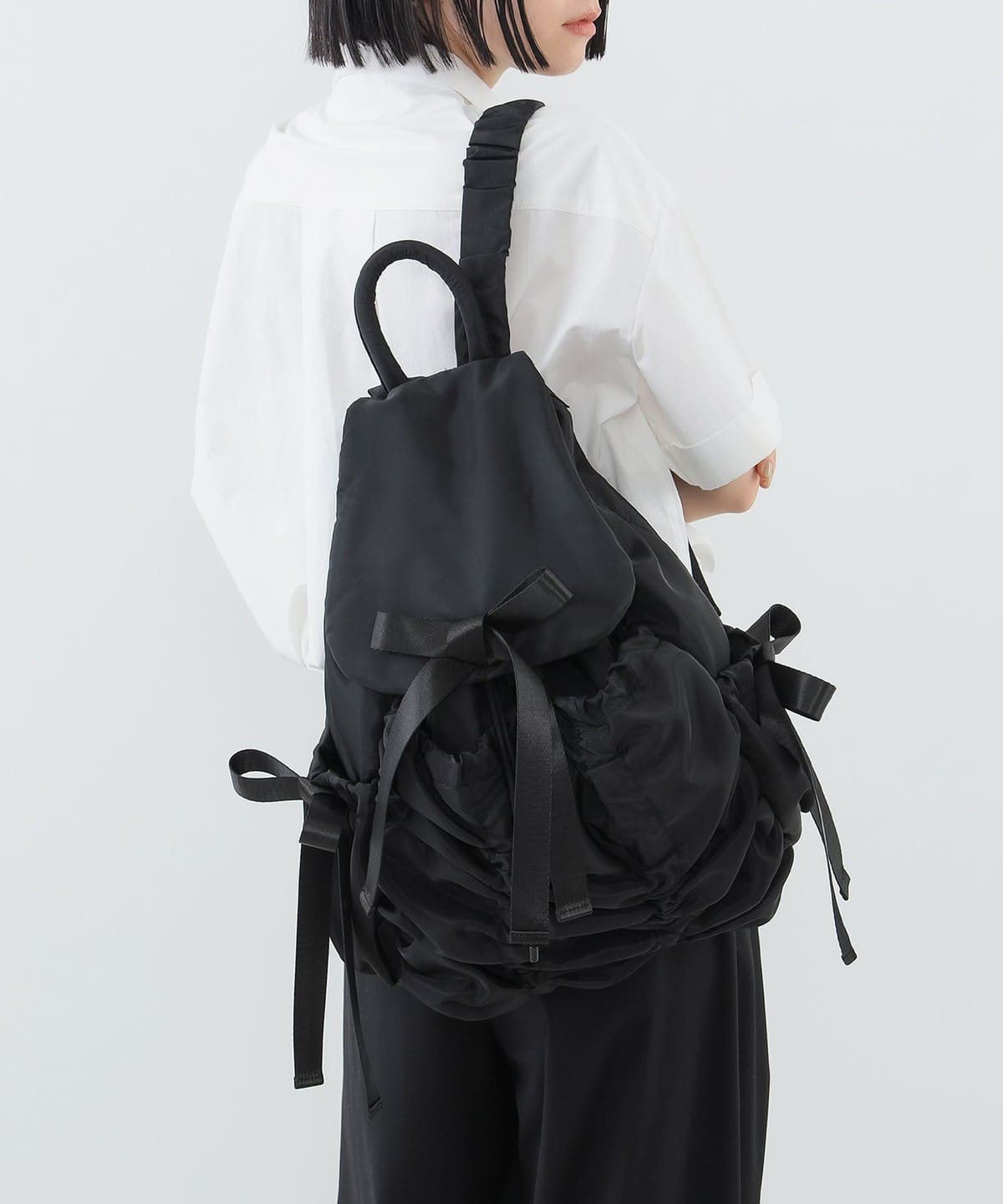 【別注】Casselini キャセリーニ / リボンリュック バッグ WOMEN BLACK ONE SIZE 【別注】Casselini キャセリーニ / リボンリュック バッグ WOMEN BLACK ONE SIZE