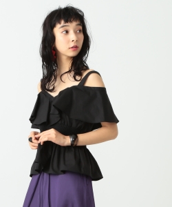 RBS / ラッフル スモッキング ブラウス◇