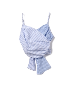 Ray BEAMS / バックリボン ラップ キャミ