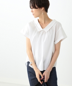 Ray BEAMS / ワイドカラー タック シャツ