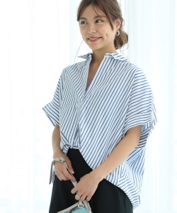 Ray BEAMS / コクーン スキッパー シャツ
