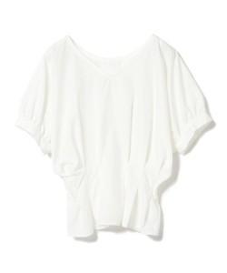 Ray BEAMS / ウエスト タック Vネック ブラウス