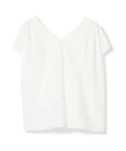 Ray BEAMS / バック リボン Vネック ブラウス