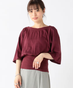 RBS / 裾ワイド リブ ラウンドネック トップス
