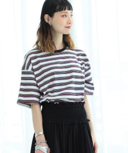 Ray BEAMS / マルチ ボーダー ワイド Tシャツ