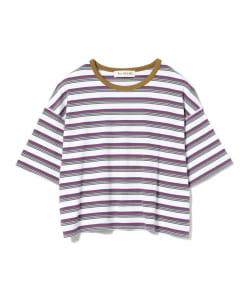 Ray BEAMS / マルチ ボーダー ワイド Tシャツ