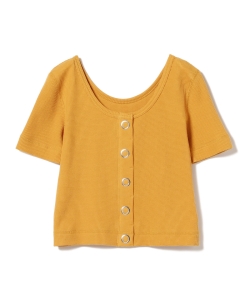 Ray BEAMS / ワッフル リングドット 2way Tシャツ