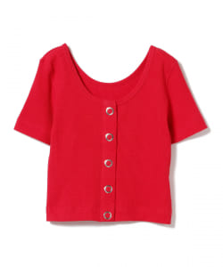 Ray BEAMS / ワッフル リングドット 2way Tシャツ