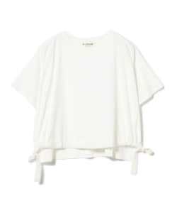 Ray BEAMS / ドロスト ギャザー スリット Tシャツ