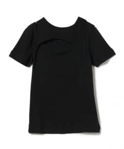 Ray BEAMS / アシンメトリー オープン レイヤード Tシャツ