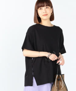 Ray BEAMS / サイドボタン クルーネック Ｔシャツ