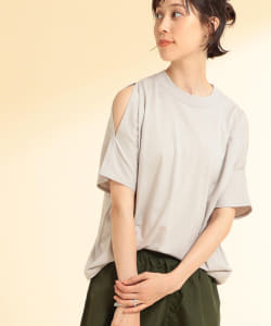 Ray BEAMS / ショルダー スリット Tシャツ