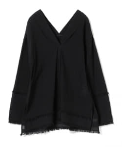 Ray BEAMS / ヨウリュウ フリンジ Vネックシャツ