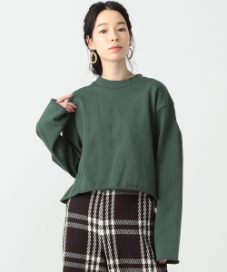 Ray BEAMS / バック レースアップ ウラケ クルーネック