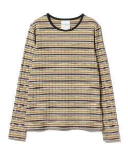 Ray BEAMS / マルチボーダー クルーネック トップス