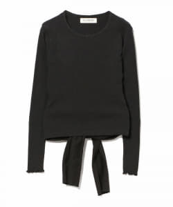 Ray BEAMS / テレコ バック リボン Tシャツ