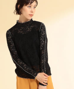 Ray BEAMS / レース 配色 メロー Tシャツ