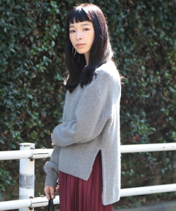 ￥【WEB限定】Ray BEAMS / アシメ ヘム ボトルネック