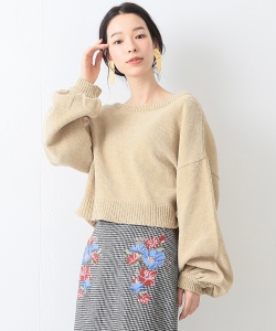 ◇Ray BEAMS / モール ヤーン バルーンスリーブ