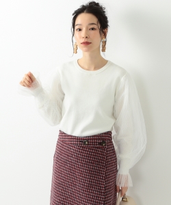 Ray BEAMS / チュール キャンディースリーブ プルオーバー