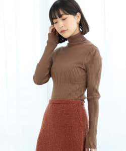 Ray BEAMS / 14G RIB タートルネック ニット