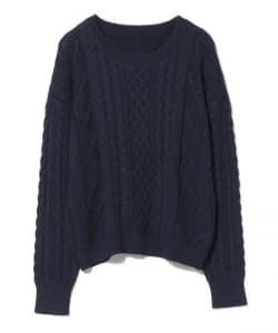 Ray BEAMS / ケーブル クルーネック ニット