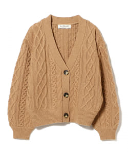 Ray BEAMS / ボリューム スリーブ ケーブル カーディガン