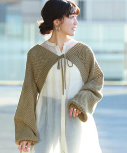 Ray BEAMS / メッシュ 2way アーム ボレロ