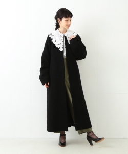◇RBS / ノーカラー ロング コート