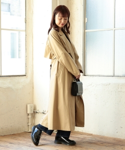 Ray BEAMS / ビッグ シルエット ラップ コート