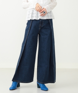 Ray BEAMS / デニム タック フレア パンツ