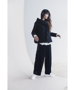 RBS / ベロア キルト ワイド パンツ