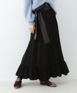 Ray BEAMS / スソ フリル ワイド パンツ