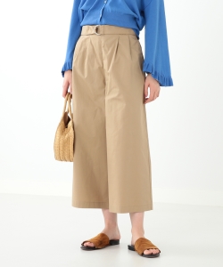 Ray BEAMS / ベルテッド フレア ワイド パンツ