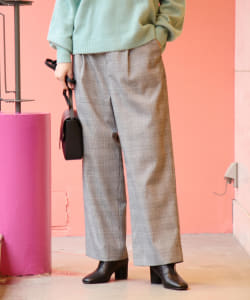 Ray BEAMS / 女裝 格紋寬褲