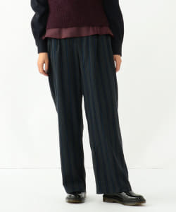 Ray BEAMS / レジメンタルストライプ ワイドパンツ