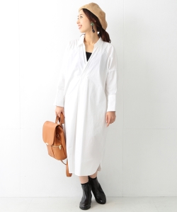 Ray BEAMS / Bigシルエット シャツ ワンピース