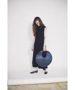 RBS / アシメヘム ロングニット ワンピース