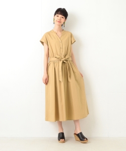 Ray BEAMS / ロング スキッパー シャツ ワンピース