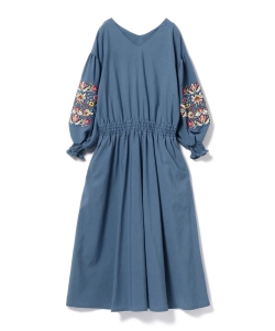 Ray BEAMS / シシュウ バルーンスリーブ ワンピース