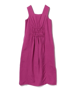 Ray BEAMS / スモッキング ノースリーブ ワンピース