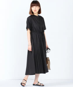 Ray BEAMS / プリーツ レイヤード ショートスリーブ ワンピース